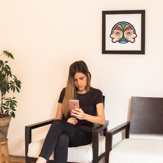 丸型ペンデマスク キャンバスプリント