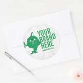 丸型ボトルビパーソナライズされたールラベル ラウンドシール (封筒)