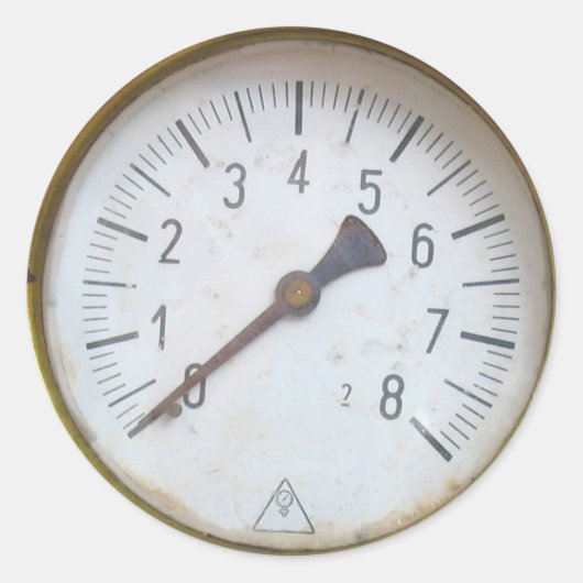 丸型圧力メーターダイヤルシール ラウンドシール (正面)