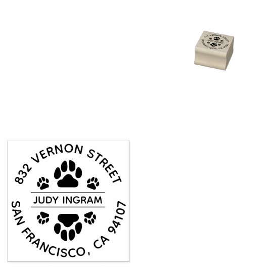 丸型差出人住所ゴム印（前紙付） ラバースタンプ (押印)