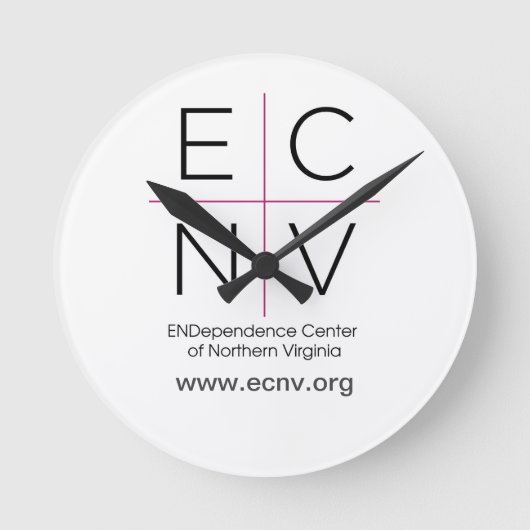 丸型時計 ECNV ラウンド壁時計 (正面)