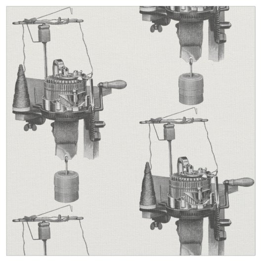 丸型編み物機全身模様 ファブリック (クローズアップ)