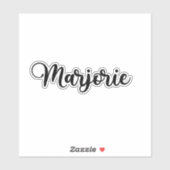 丸堀江名 – 手書き書道 シール (シート)