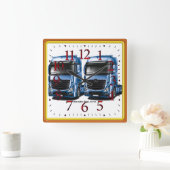 丸大壁時計大型クロック用トラックイメージ スクエア壁時計 (ホーム)