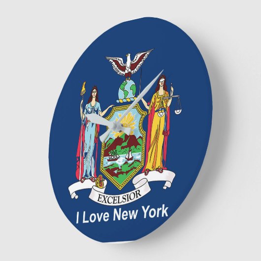 丸大壁時計用ニューヨーク国旗 ラージ壁時計 (傾斜)