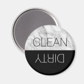 丸大理石クリーンフェイクダーティ食洗機マグネット マグネット (正面/裏面)