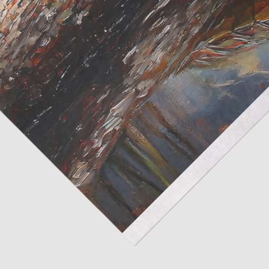 丸太にかわいいカメEverglades Decompage 薄葉紙 (詳細)