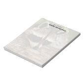 丸太にかわいいタヌキ ノートパッド (回転)