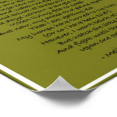 丸太に乗ったカエル ポスター (角)