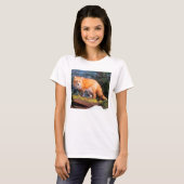 丸太のアカギツネ Tシャツ (正面フル)