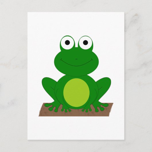 丸太のガエル ポストカード (正面)
