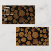 丸太のクローズアップ 名刺 (正面/裏面)