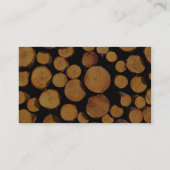 丸太のクローズアップ 名刺 (裏面)