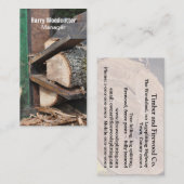 丸太のディバイダーの名刺 名刺 (正面/裏面)