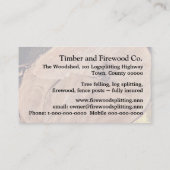 丸太のディバイダーの名刺 名刺 (裏面)