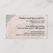 丸太のディバイダーの名刺 名刺 (裏面)