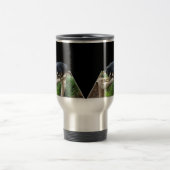 丸太の上に黒いビントロンが立っていた トラベルマグ (中央)