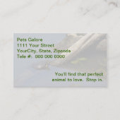 丸太の小さな亀 名刺 (正面)