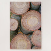 丸太の山 ジグソーパズル (縦)