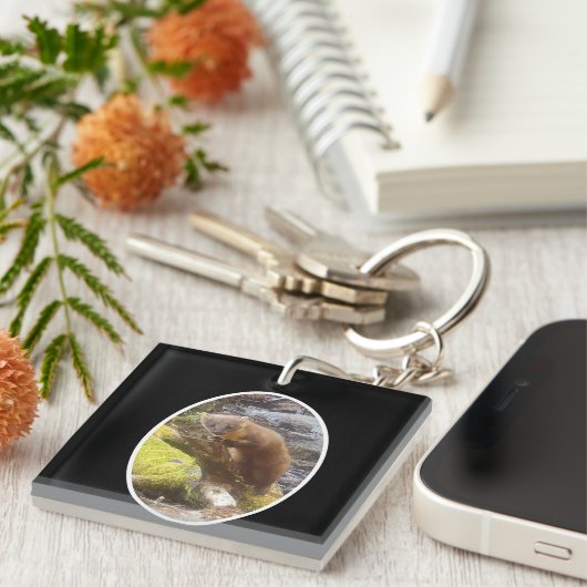 丸太の松 キーホルダー (正面右)