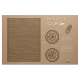 丸太の枕-切り、縫って下さい ファブリック