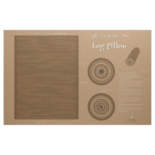丸太の枕-切り、縫って下さい ファブリック (ヤード)