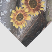 丸太の黄色いヴィンテージ素朴 薄葉紙 (詳細)