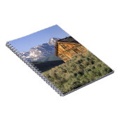 丸太小屋とのこぎりの山々 ノートブック (右側)