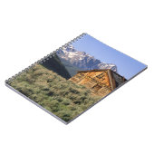 丸太小屋とのこぎりの山々 ノートブック (左側)