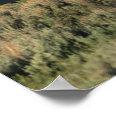 丸太小屋と鋸歯山脈 ポスター (角)