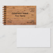 丸太小屋の壁 名刺 (正面/裏面)