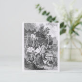 丸太小屋を造ること ポストカード (スタンド正面)