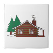 丸太小屋 タイル (正面)