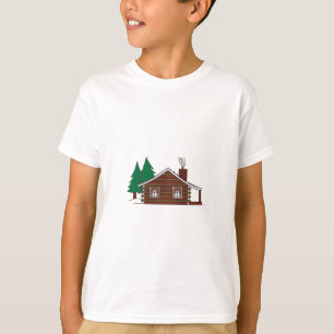 丸太小屋 Tシャツ