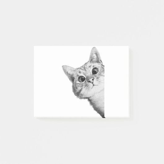 丸太猫 ポストイット (正面)