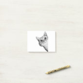 丸太猫 ポストイット (デスク上)