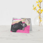 丸太-メッセージカードのように カード (黄色い花)