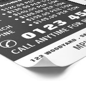 丸太、木材・木材・木材置場広告の山 ポスター (角)