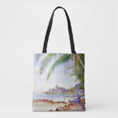 丸島の眺め絵画はマリアンヌ・ノース。 トートバッグ (正面)