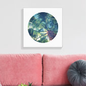 丸形フォトフレーム キャンバスプリント (インサイチュ (リビング))