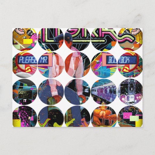 丸形写真のポストカード ポストカード (正面)