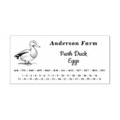 丸日 – ファームダックエッグカートン セルフインキングスタンプ (デザイン)