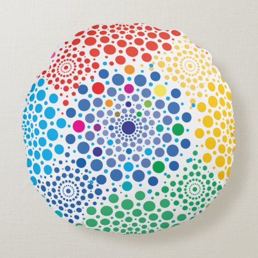 丸曼荼羅3 ラウンドクッション (正面)