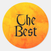 丸最高のい小さなステッカー ラウンドシール (正面)