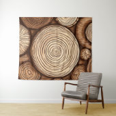 丸木の丸木木木林 タペストリー (インサイチュ(横))