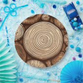 丸木の丸木木木林 ペーパープレート (パーティー)