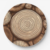 丸木の丸木木木林 ペーパープレート (正面)