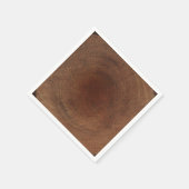 丸木の木の幹の樹皮素朴自然ナチュラル スタンダードカクテルナプキン (角)