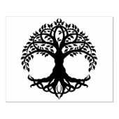 丸木の白い背景 ラバースタンプ (インプリント)