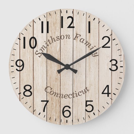 丸木効果 ラージ壁時計 (正面)